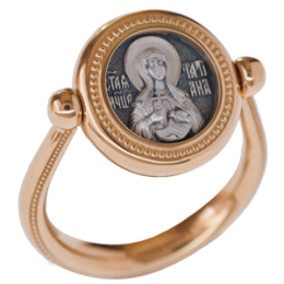 Перстень с иконой - "Святая мученица Татиана" - арт. ПС081