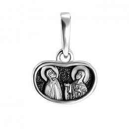 Образ "Св. Петр и Феврония" (серебро 925) - арт. 200613L