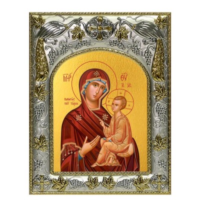Икона в окладе - Божией Матери "Тихвинская" - арт. а239