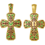Крест с эмалью - "Господи, силой Креста Твоего, спаси мя" - арт. 19.005