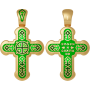 Крест с эмалью - "Спаси и сохрани" - арт. 19.003