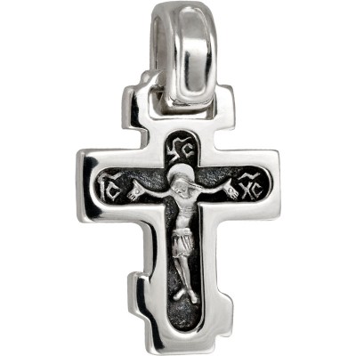 Крест нательный малый (серебро 925) - арт. 100552с