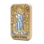 Икона "Ангел Хранитель" на дубе ручной работы с натуральными камнями в подарочном футляре - R90