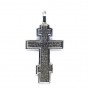 Крест нательный восьмиконечный с молитвой Животворящему Кресту (серебро 925) - арт. 101.507