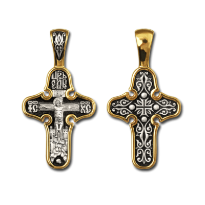 Крест нательный (православный) - Распятие Христово - арт. 8293