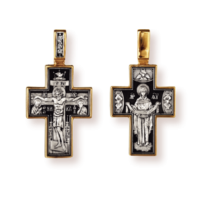 Православны​й крест - Распятие Христово. Покров Пресвятой Богородицы - арт. 8181