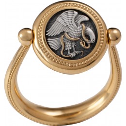 Перстень - "Орел со змеей" - арт. ПС137