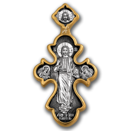 Крест нательный - "Господь Вседержитель. Икона Божией Матери "Троеручица" - арт. 101.204