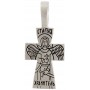 Крест с изображениями Распятия и Ангела Хранителя (серебро 925) - арт. 100747