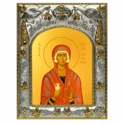 Икона в окладе "Мария Магдалина равноапостольная, мироносица" (14x18 см) арт. А-419