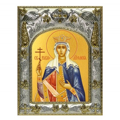 Икона в окладе - Святая Елена, Равноапостольная - арт. а442