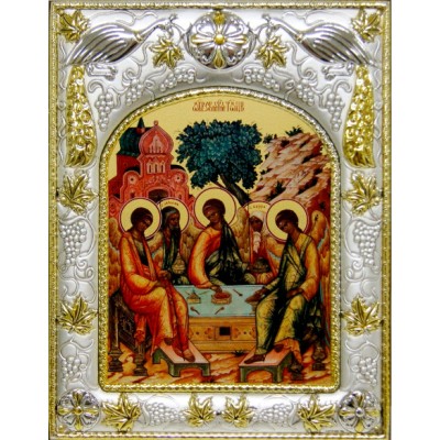 Икона в окладе - Святая Троица - арт. а119