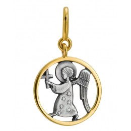 Образ Ангела (серебро 925 с позолотой) - арт. 400705