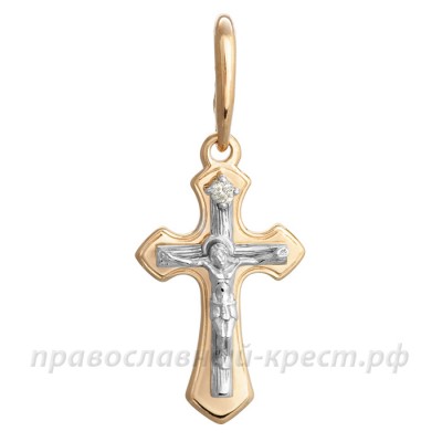 Крест с бриллиантом (золото 585) - арт. 11-0488