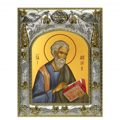 Икона в окладе - Апостол Матфей - арт. а463