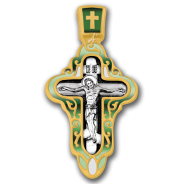 Крест нательный - "Распятие. Покров Пресвятой Богородицы" - арт. 103.072