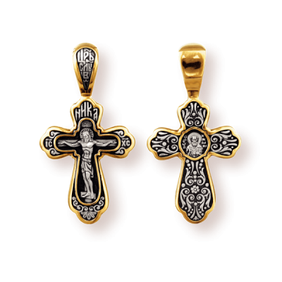 Православны​й крест - Распятие Христово. Святитель Николай - арт. 8083