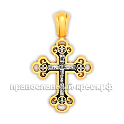 Крест нательный (православный) - Распятие Христово - арт. 8322
