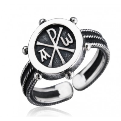 Кольцо - "Альфа-Омега" (серебро 925) - арт. 300698