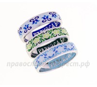 Кольцо с эмалью - "Лилии" - арт. 16.215