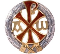 Нагрудный знак - "Хризма" (с позолотой) - арт. ЗС057-1