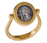 Перстень с иконой - "Святая Равноапостольная Царица Елена" - арт. ПС083