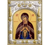 Икона в окладе - Матерь Божия "Помощница в родах" - арт. а229