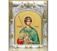 Икона в окладе - Святой Дмитрий Солунский - арт. а901