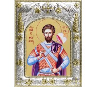 Икона в окладе - Святой Феодор Тирон - арт. а532 Икона в окладе - Святой Феодор Тирон - арт. а532