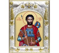 Икона в окладе - Иоанн Воин - арт. а543
