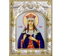 Икона в окладе - Святая Ирина Македонская - арт. а557