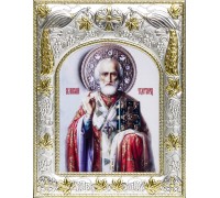 Икона в окладе - Николай Чудотворец - арт. а752 Икона в окладе - Николай Чудотворец - арт. а752