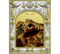 Икона в окладе - Рождество Христово - арт. а641