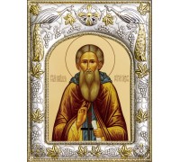 Икона в окладе - Сергий Радонежский - арт. а875