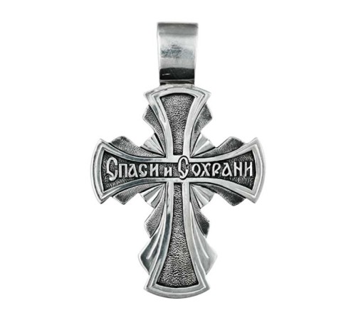 Крест нательный (православный) серебро 925 - арт. 3541