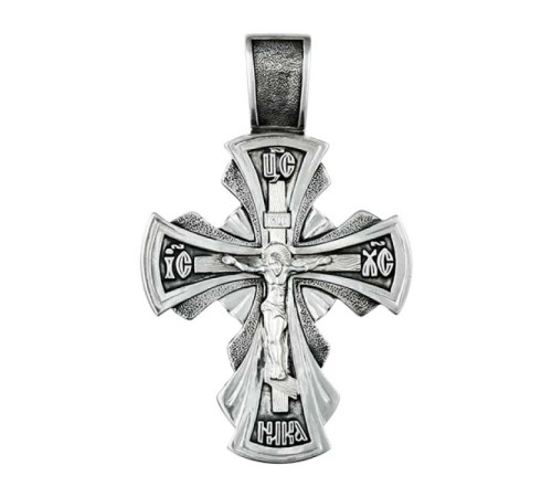 Крест нательный (православный) серебро 925 - арт. 3541