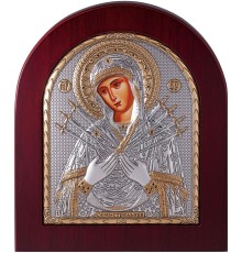 Икона Божией Матери Семистрельная 11х13  см - арт. EK3XAG-152