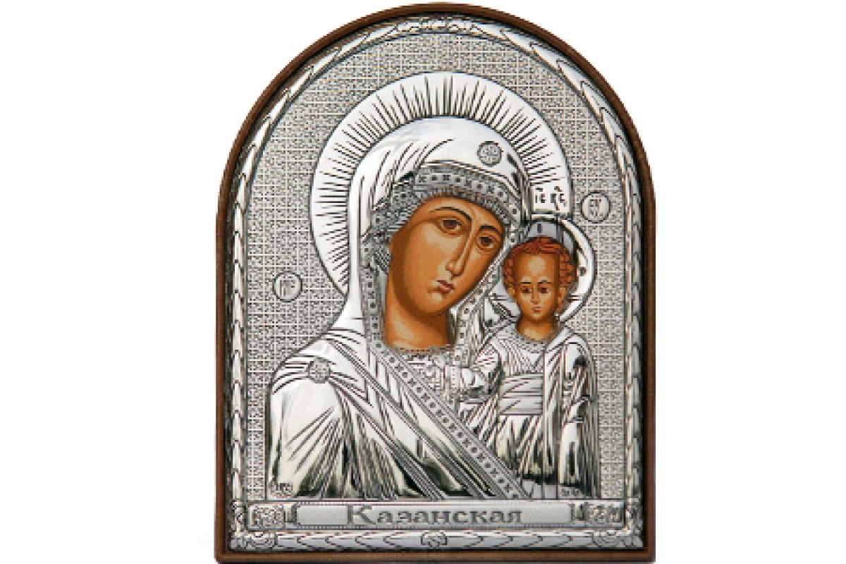 Казанская икона в серебряном окладе. Монета казанская божья матерь серебряная. Икона казанской божьей в серебряном окладе. Икона с подсветкой. Valenti икона богородицы.