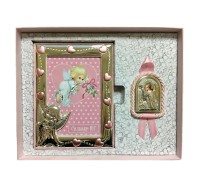 Детский подарочный набор - Ангел Хранитель с фоторамкой цвет - розовый - арт. ДН(Р)-АХ
