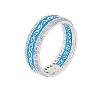 Кольцо с эмалью - "Целитель Пантелеймон" - арт. 03.049А