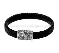 Кожаный браслет - "Процветший Крест" - арт. 05.151А