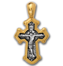 Крест нательный - "Распятие. Великомученик Димитрий Солунский" - арт. 101.030