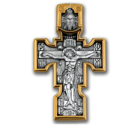 Крест нательный - "Распятие. Архангел Михаил. Казанская Божией Матери" - арт. 101.084