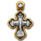 Крест нательный - "Распятие. Архангел Рафаил и святые целители" - арт. 101.209