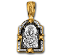 Образок Божией Матери "Достойно есть". Архангел Гавриил - арт. 102.076