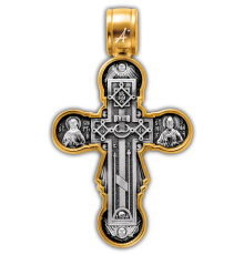 Крест нательный - "Голгофа, икона Божией Матери "Нерушимая Стена" - арт. 101.260