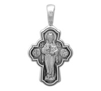 Крест нательный - "Христос Пантократор. Семистрельная икона Божией Матери" - арт. 101.501
