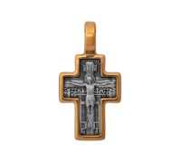 Крест нательный - Распятие. Казанская икона Божией Матери. Молитва - арт. 101.506П