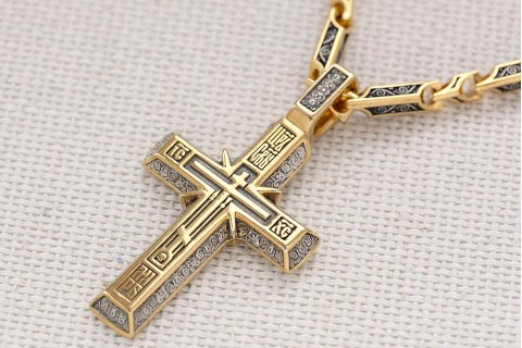 Голгофский крест с молитвой