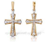Крест с бриллиантами (золото 585) - арт. 11-0280 Крест с бриллиантами (золото 585) - арт. 11-0280